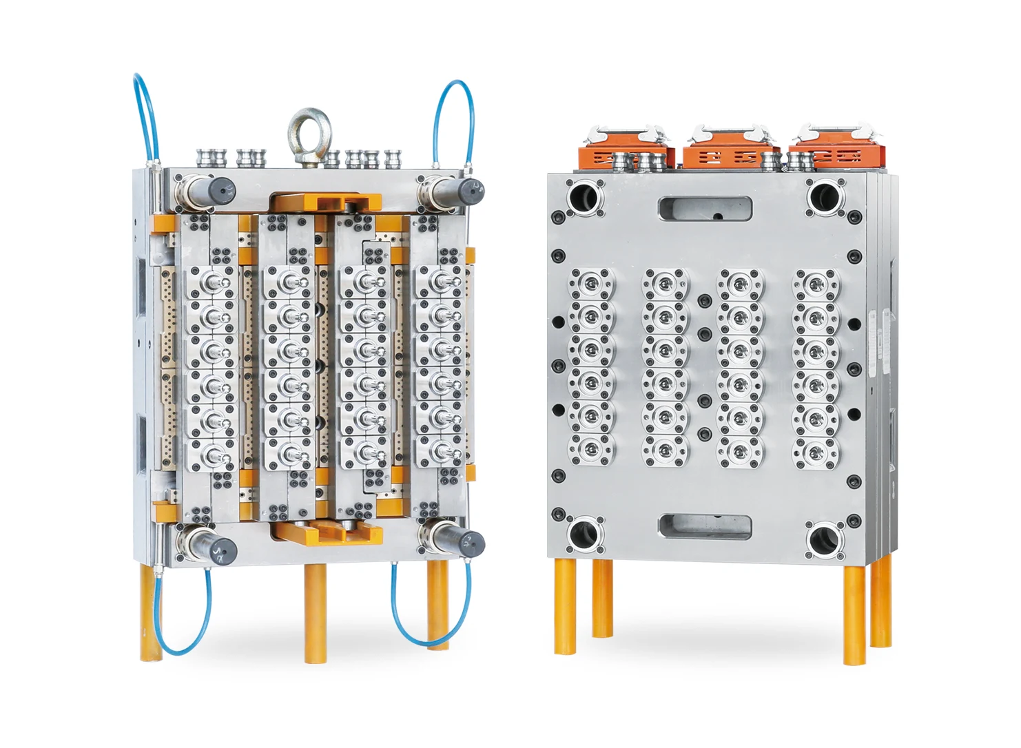 Open 24-cavity PET preform mold
