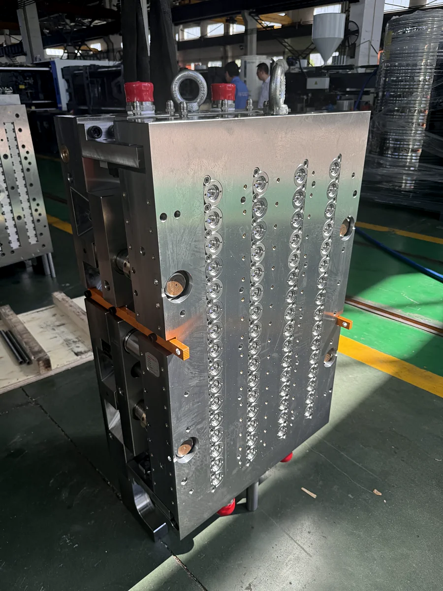 Assembled multi-cavity PET preform mold in the workshop