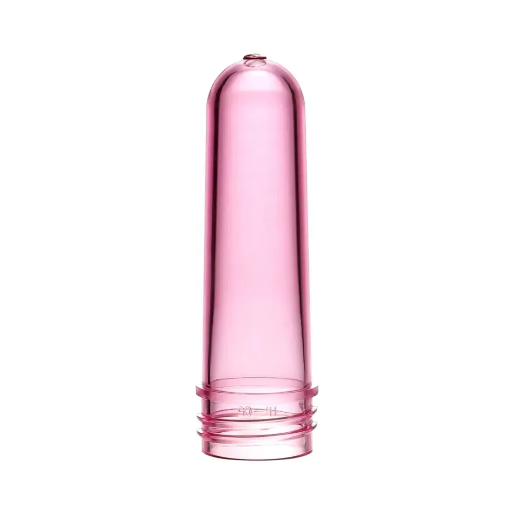 Real pink PET preform for a cosmetic bottle application